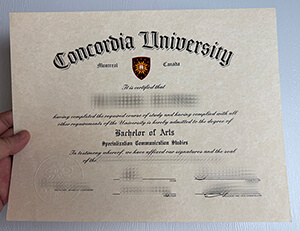 Purchase Concordia University fake diploma online.