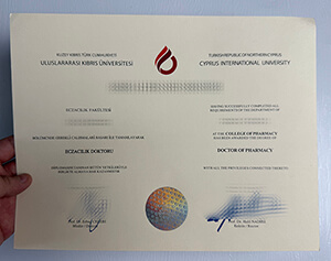 Fake Cyprus International University diploma online.