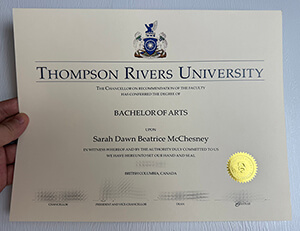 Obtain Thompson Rivers University fake diploma online.
