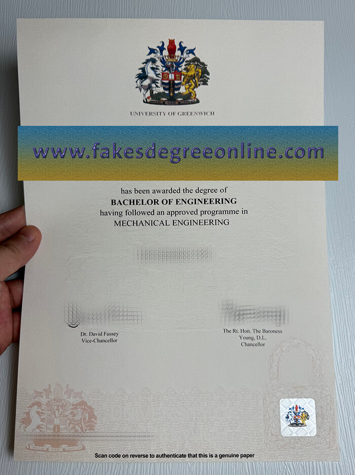 Buy University of Greenwich fake diploma online.