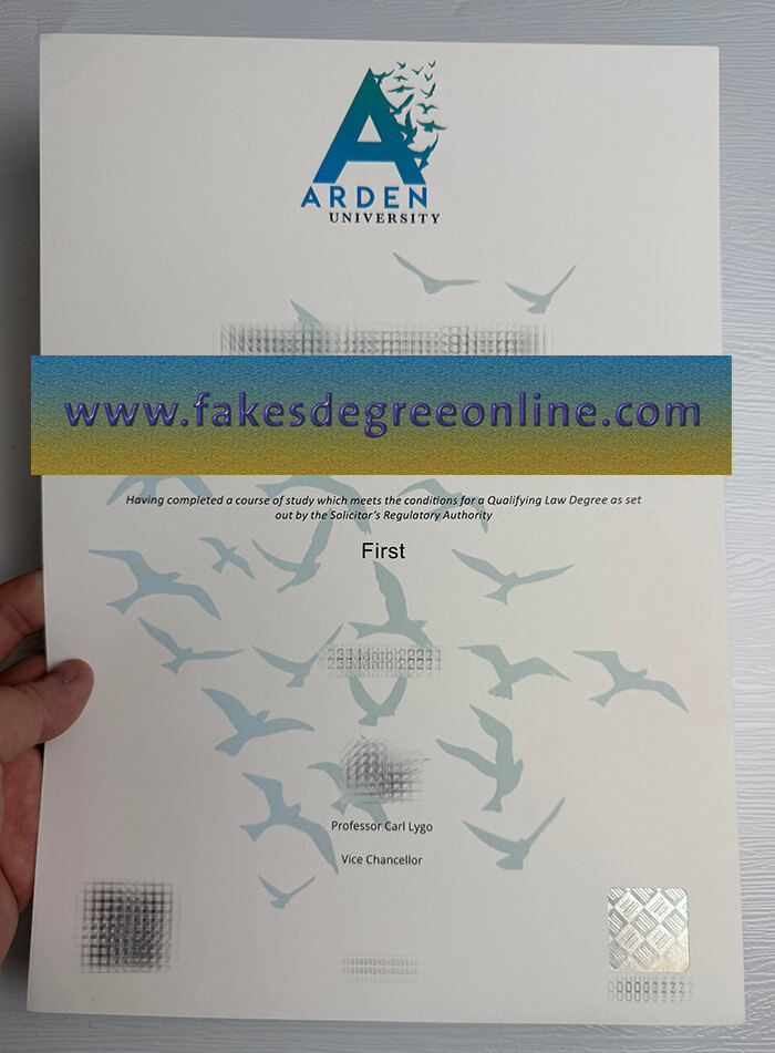 Get Arden University fake diploma online.