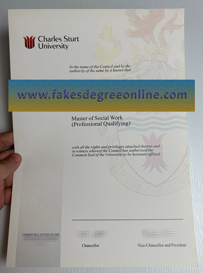 Get Charles Sturt University fake diploma online.