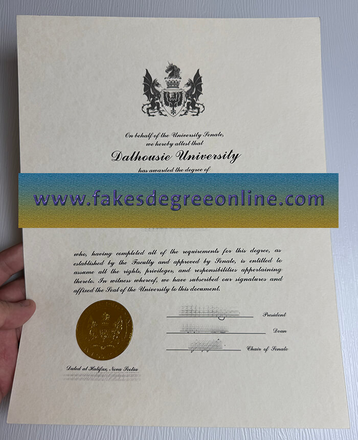 Purchase Dalhousie University fake certificate online.
