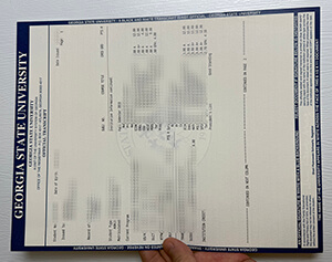 Make Georgia State University transcript.