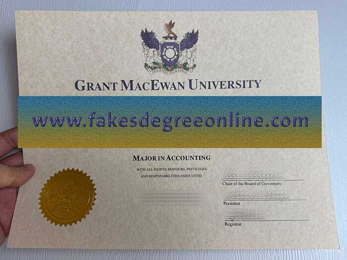 Buy Grant Macewan University fake diploma online.
