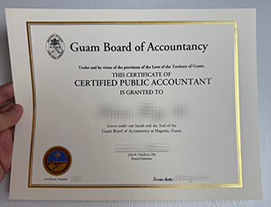 Get Guam Board of Accountancy fake certificate.