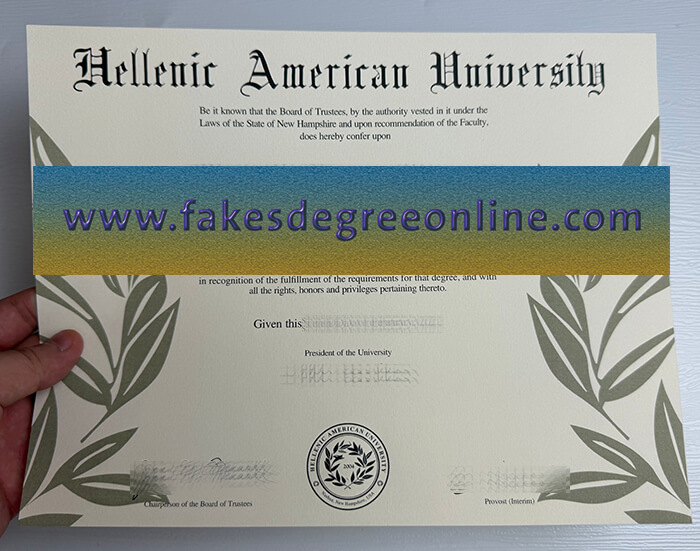 Get Hellenic American University fake diploma online.