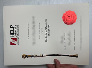 Purchase Help University fake diploma online.