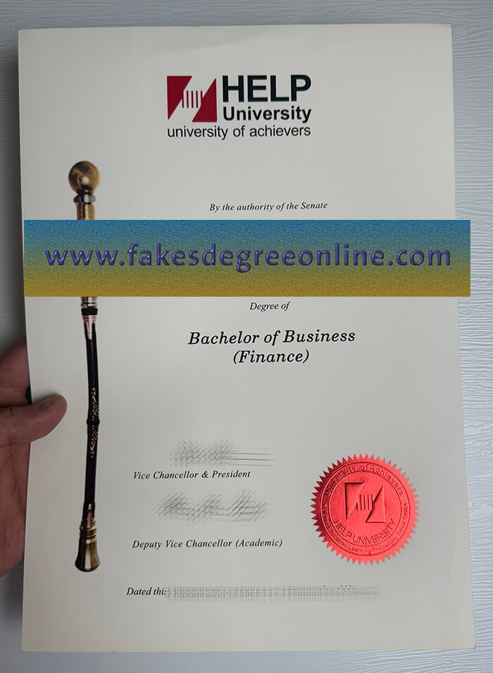 Buy Help University fake degree online.