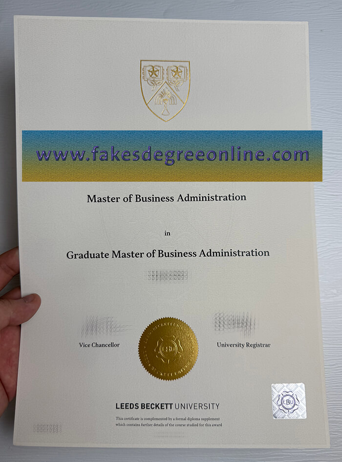 Obtain a Leeds Beckett University fake diploma online.