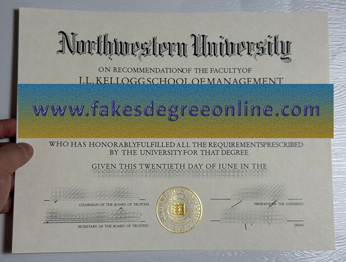 Get Northwestern University fake diploma online, Fake a NU degree online.