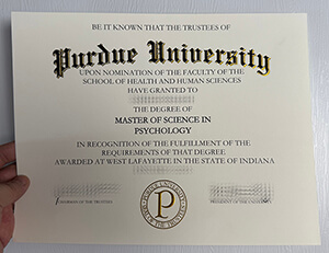 Obtain Purdue University fake diploma online.