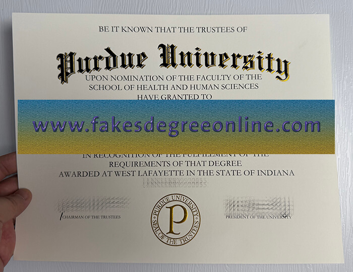 Get Purdue University fake diploma online.