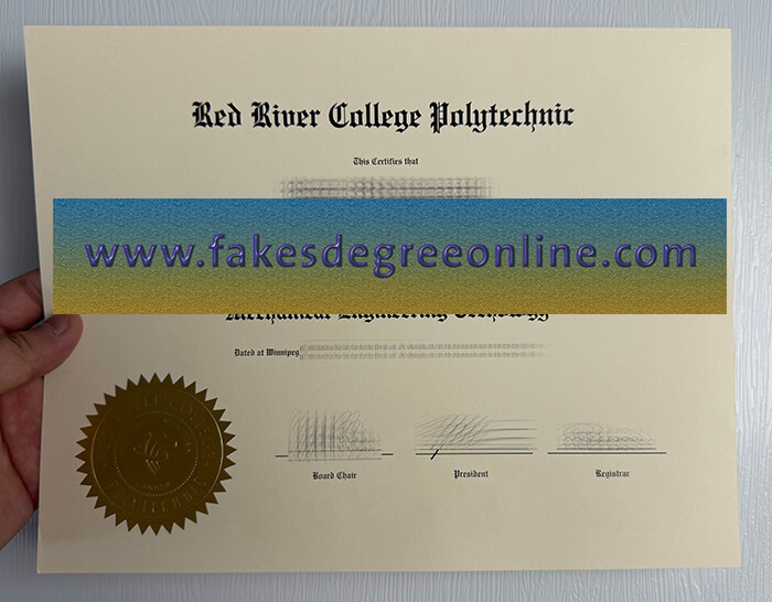 Buy Red River College Polytechnic fake diploma online.