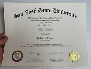 Purchase San José State University fake diploma online.