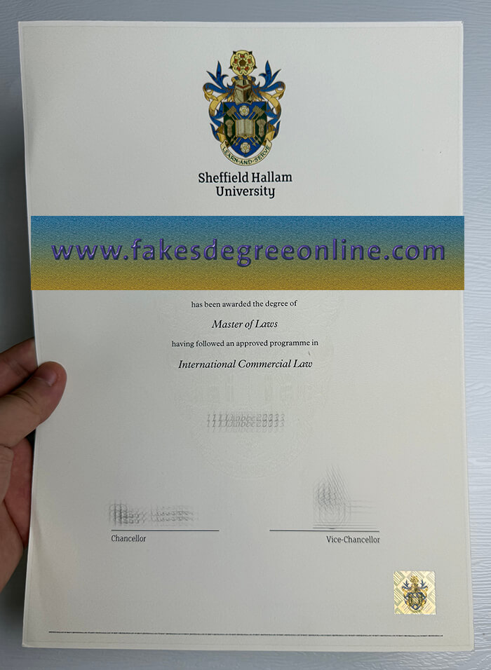 Get Sheffield Hallam University fake diploma online.