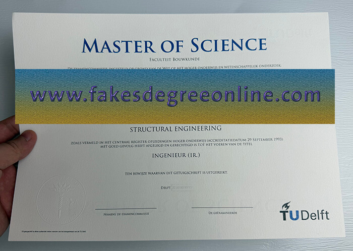 Get TUDelft fake certificate online.