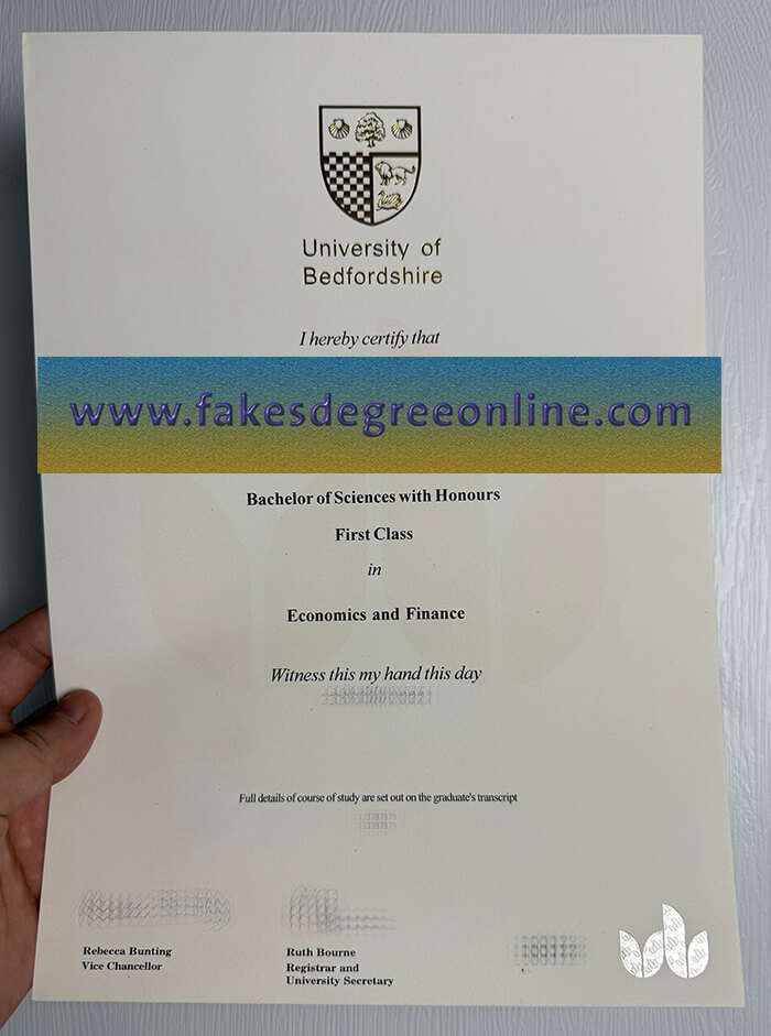 Get a University of Bedfordshire fake diploma online.