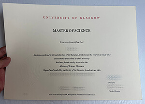 Purchase University of Glasgow fake degree online.