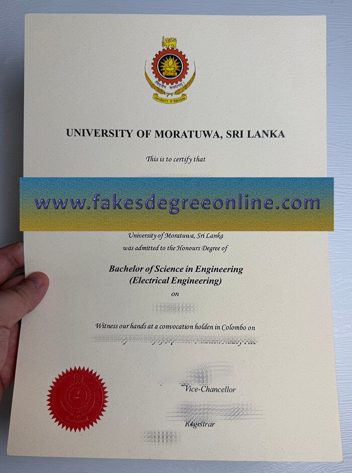 Get University of Moratuwa fake diploma online.