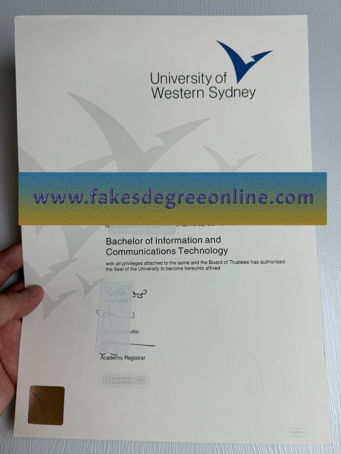 Get University of Western Sydney fake diploma online.