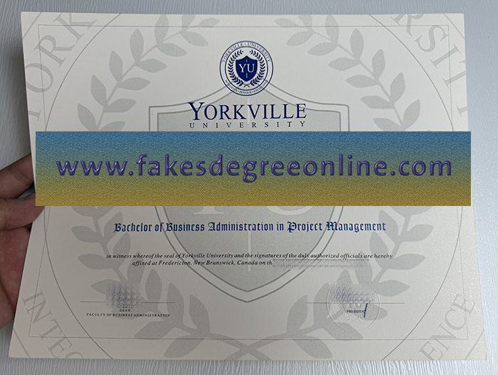 Buy Yorkville University fake diploma online.