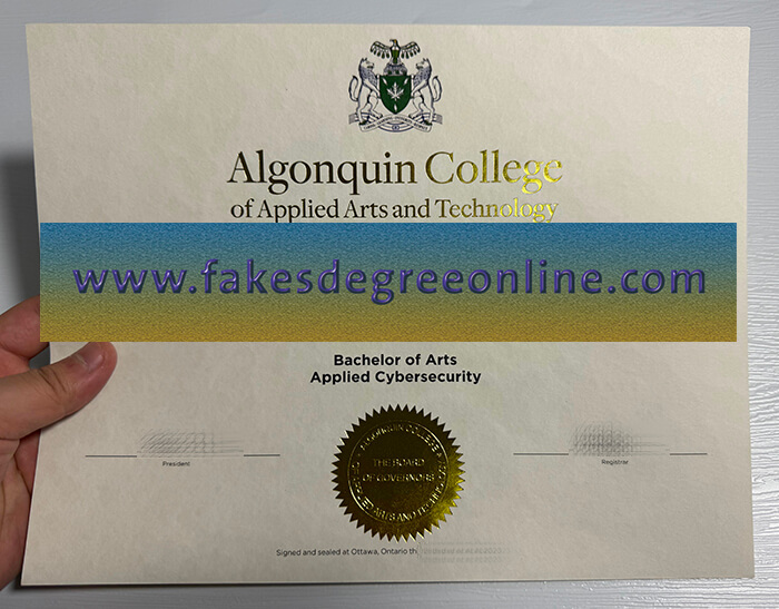 Get Algonquin College fake degree online.