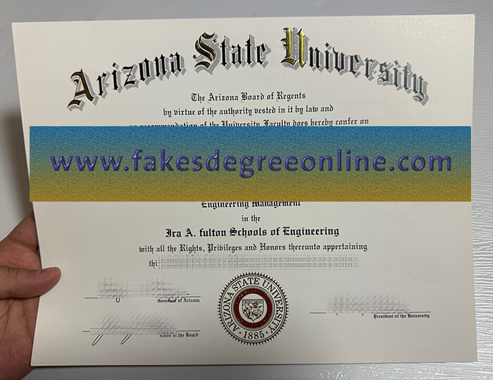 Buy Arizona State University fake diploma, Fake ASU degree online.