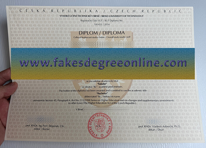 Buy Brno University of Technology fake diploma, Fake BUT degree online.
