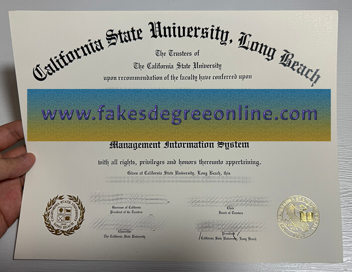 Buy California State University Long Beach fake degree.