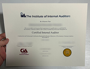 Purchase Certified Internal Auditor fake diploma online.