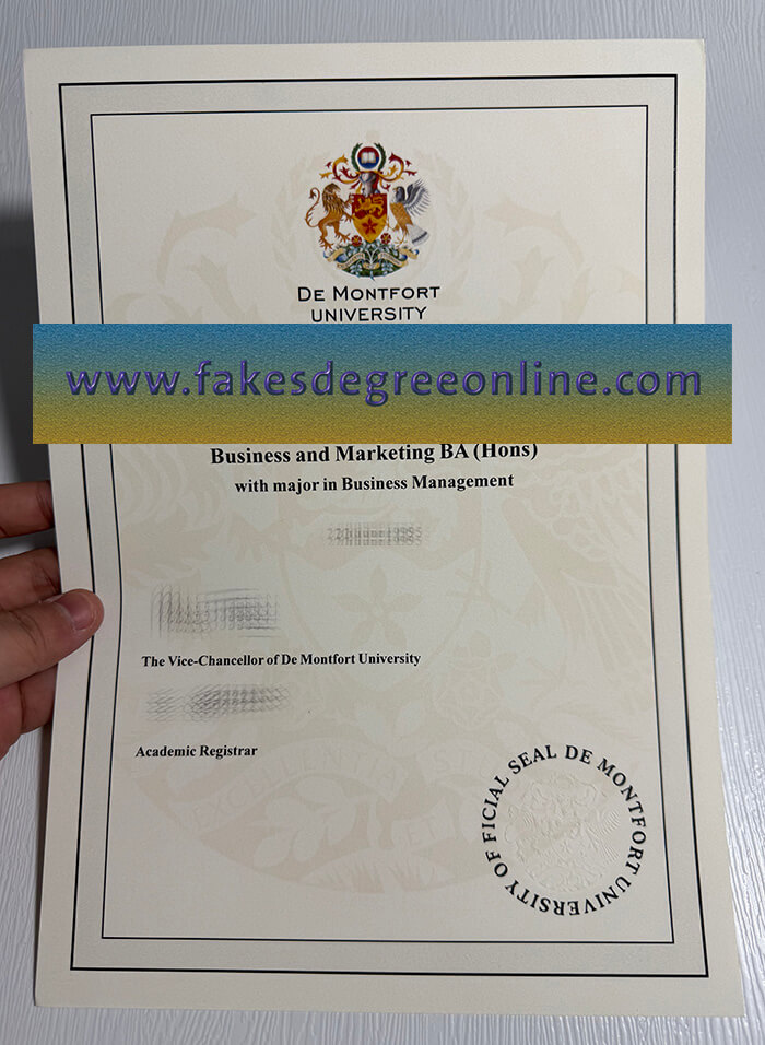 Get De Montfort University fake degree, Fake a DMU diploma online.