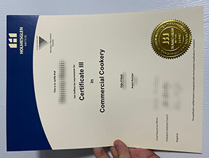 Holmesglen Institute certificate