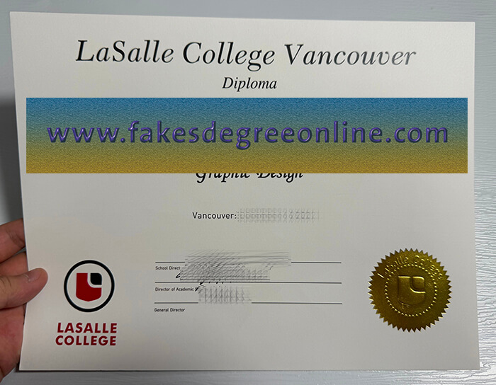Fake Lasalle College Vancouver degree online.