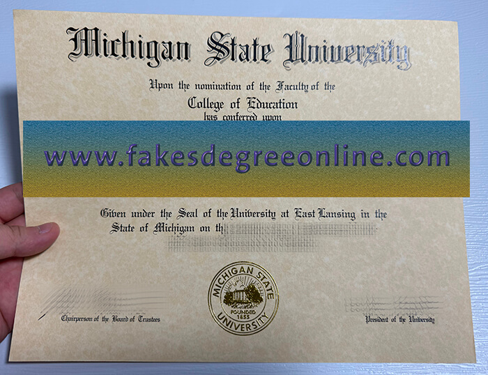 Get Michigan State University fake diploma, Make MSU degree online.