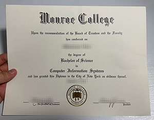 Get Monroe College fake diploma online.