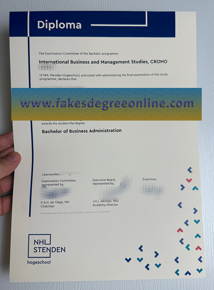 Buy NHL Stenden Hogeschool fake diploma online.