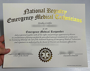 Purchase National Registry Emergency Medical Technicians fake diploma.