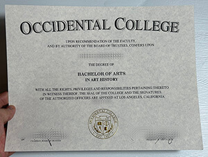 Obtain Occidental College fake diploma online.