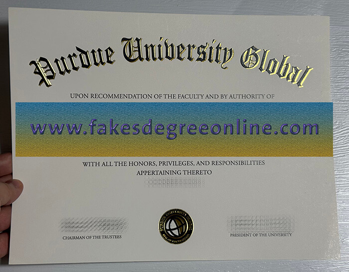 Get Purdue University Global fake diploma online.