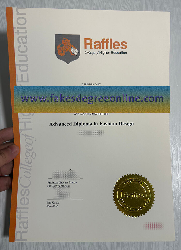 Get Raffles College of Higher Education fake diploma online.