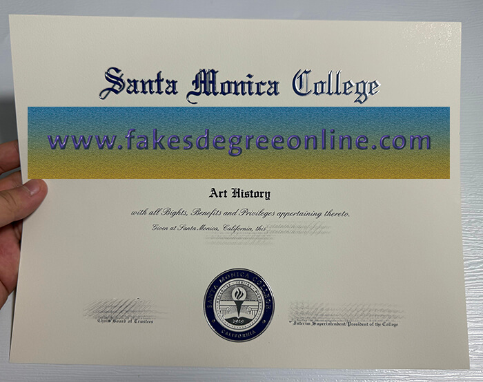 Buy Santa Monica College fake diploma, Fake a SMC degree online.