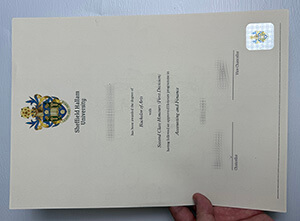 Obtain Sheffield Hallam University fake diploma online.