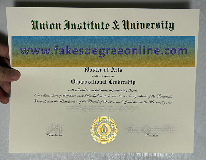 Buy Union Institute & University fake diploma, Fake UI&U degree online.