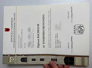 Get Universiteti Politeknik i Tiranës fake diploma online.