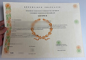Purchase Université de Tours fake diploma online.