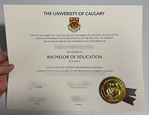Get a University of Calgary fake diploma online.