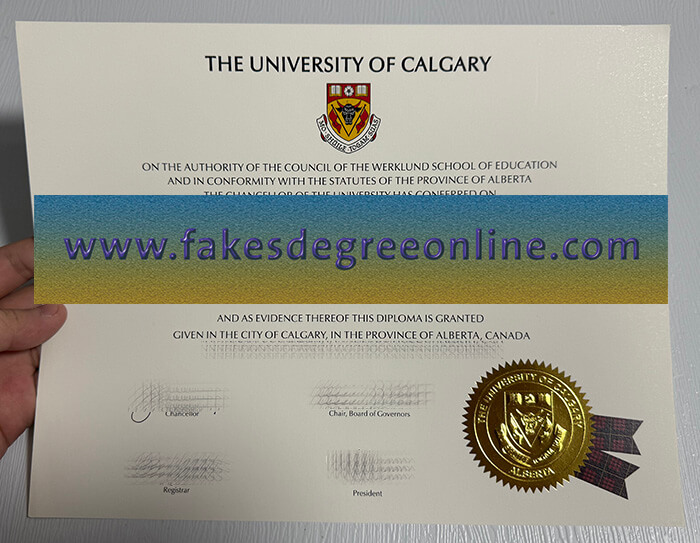 Purchase University of Calgary fake diploma online.
