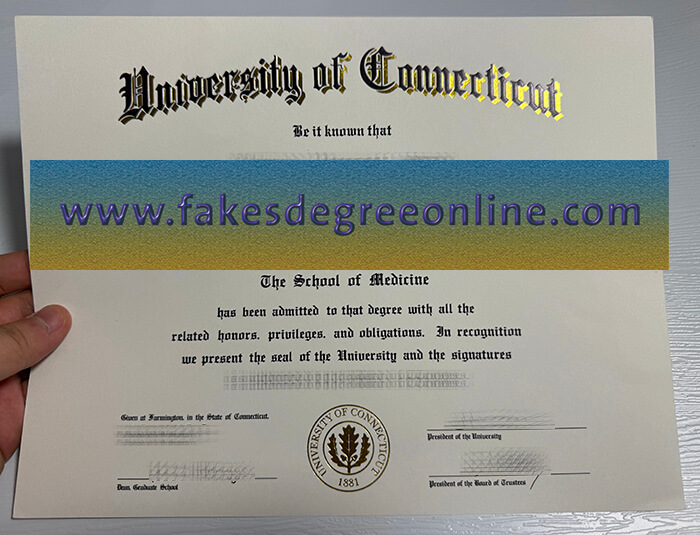 University of Connecticut fake diploma.
