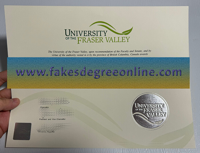 Buy University of the Fraser Valley fake diploma, Fake a UFV degree online.